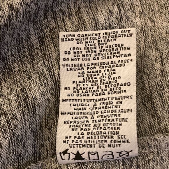 MIA New York Girls Heather Gray Hoodie With Sequin Covered Hood. Size Large. - Picture 9 of 9